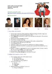 English Worksheet: How I Met Your Mother, Season 1, Episode 8, The Duel