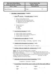 English Worksheet: Menu - Yatch Club Restaurant