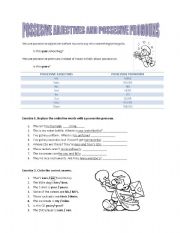 English Worksheet: Possessive Pronouns and Adjectives. Notes and Exercises