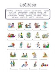 Hobbies and Interests - ESL worksheet by beschwar