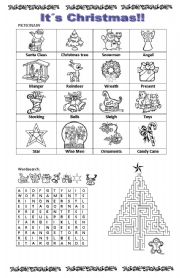 Christmas worksheet