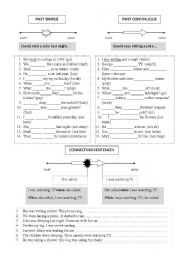 English Worksheet: When & While