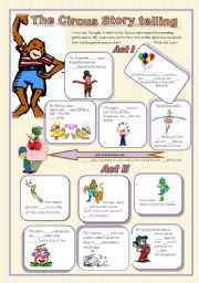 English Worksheet: Circus story telling