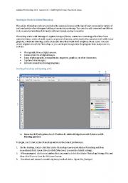 English Worksheet: IT Adobe Photoshop:  Lesson Getting to Know the Work Area