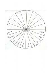 English Worksheet: Colour Wheel