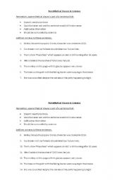 English Worksheet: Parenthetical Clauses and Commas