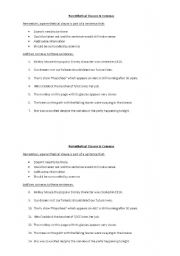 English worksheet: Parenthetical Clauses and Commas