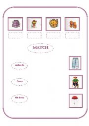 English worksheet: clothes