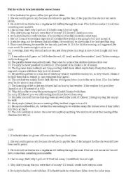 English Worksheet: Put the verbs into brakcets in correct tenses