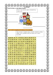 English worksheet: Halloween activities