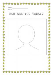 English Worksheet: How are you today?