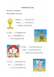 English Worksheet: TO BE grade 2