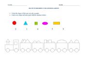 English worksheet: Colour the train