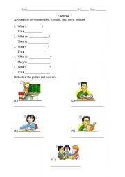 English Worksheet: What are you doing