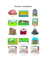 English worksheet: The House