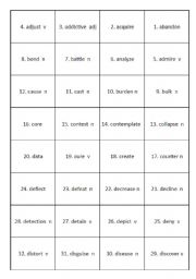 English Worksheet: Useful daily communication words flashcards