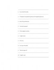 English worksheet: conditionals 0 and 1 grass skirt