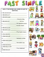 English Worksheet: PAST SIMPLE