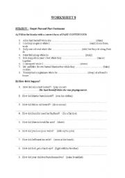 English Worksheet: worksheet