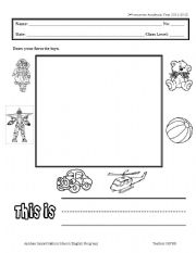 English Worksheet: TOys