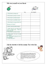 English worksheet: Daily routines