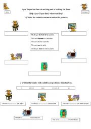 English worksheet: differentiated activity