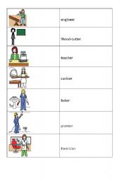 English Worksheet: Jobs domino