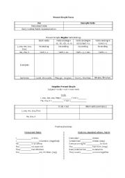 English Worksheet: Present Simple Tense - student version