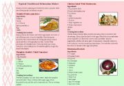 English worksheet: Typical Traditional Belarusian Dishes