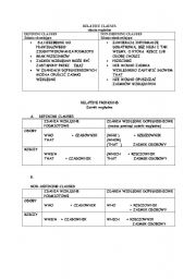 English Worksheet: relative clauses