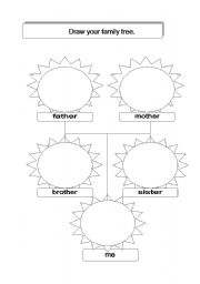 English Worksheet: family tree