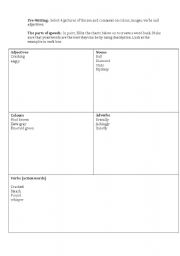 English worksheet: Writing Poetry