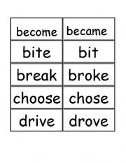 English Worksheet: irregular verbs