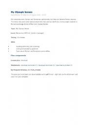 English Worksheet: lesson plan