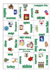 English Worksheet: Christmas puzzle