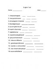 English Worksheet: find the word body hidden in the sntenses