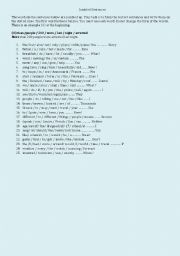 English Worksheet: Jumbled Sentences Part 2