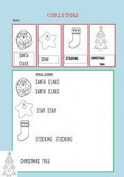English worksheet: CHRISTMAS FO VERY YOUNG CHILDREN