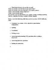 English worksheet: lies/dislikes