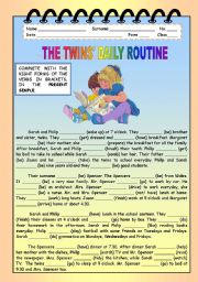 THE TWINS DAILY ROUTINE