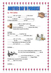 English Worksheet: Another Day in Paradise