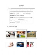 English worksheet: Possessive & Demonstrative Adjectives Exercise