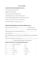 English worksheet: little women