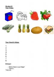 English Worksheet: Speaking much-many. Studet B.