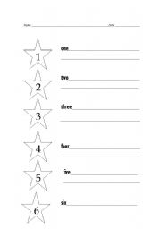 English worksheet: Numbers