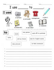 English Worksheet: Infinitive practice