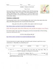 English Worksheet: Recipe writing