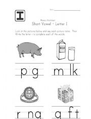 English Worksheet: Learn English P for  kindergarden
