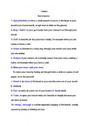 English Worksheet: culture
