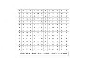 English Worksheet: find in the soup of letters
